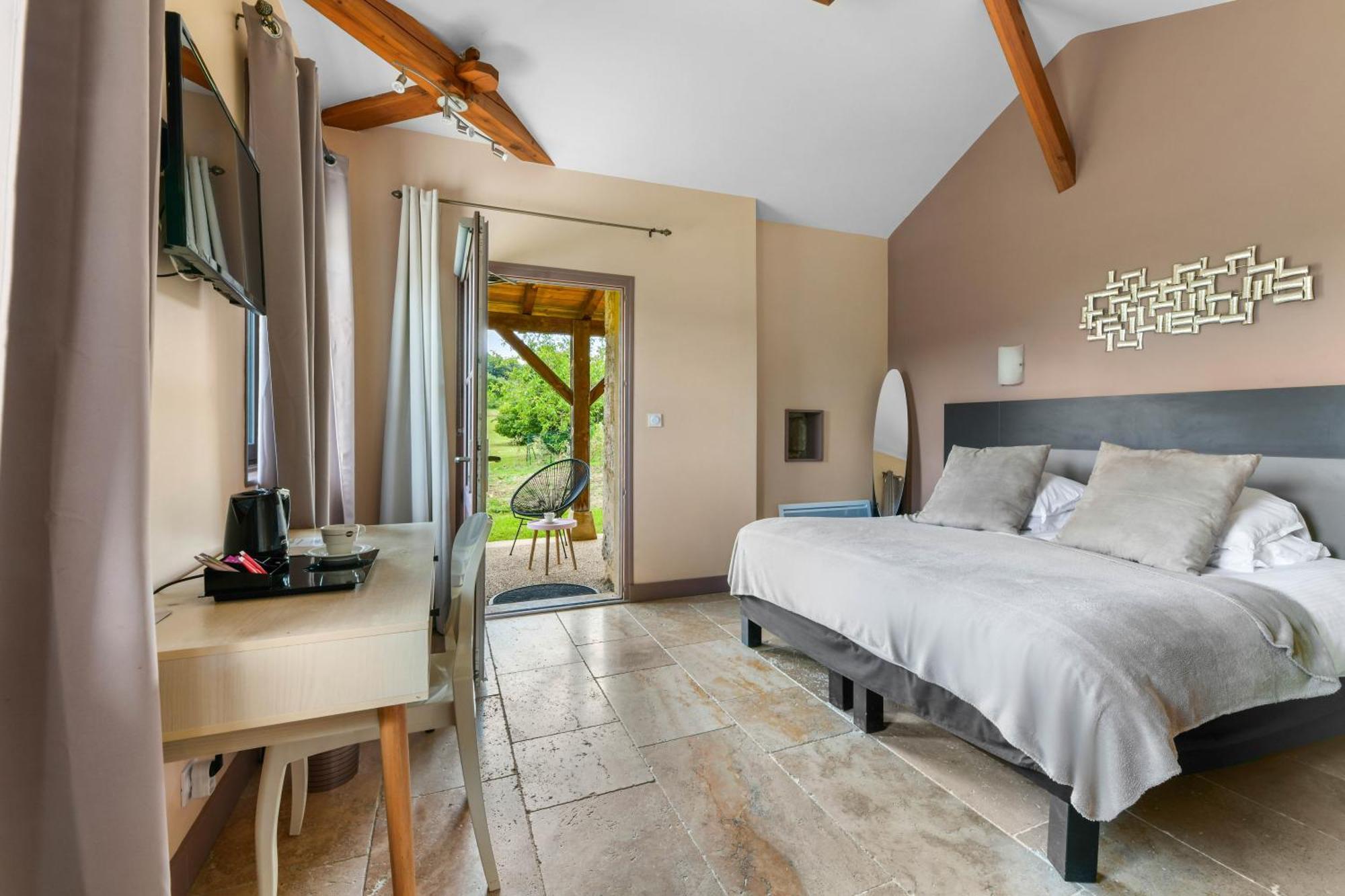 Logis L'Auberge De Larressingle Buitenkant foto